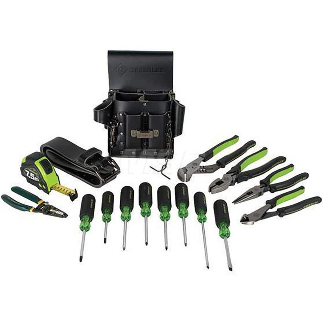 GREENLEE TEXTRON 0159-24 ELECTRICIANS TOOL 16 PC KIT, METRIC