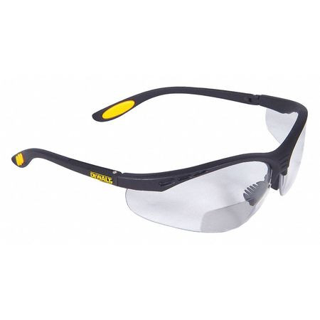 RADIANS DPG59-120 SAFETY READING GLASSES +2.00 CLEAR LENS