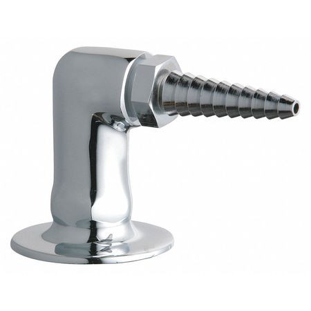 CHICAGO FAUCETS 988-WSCP FLANGE WITH SERRATED HOSE NOZZLE