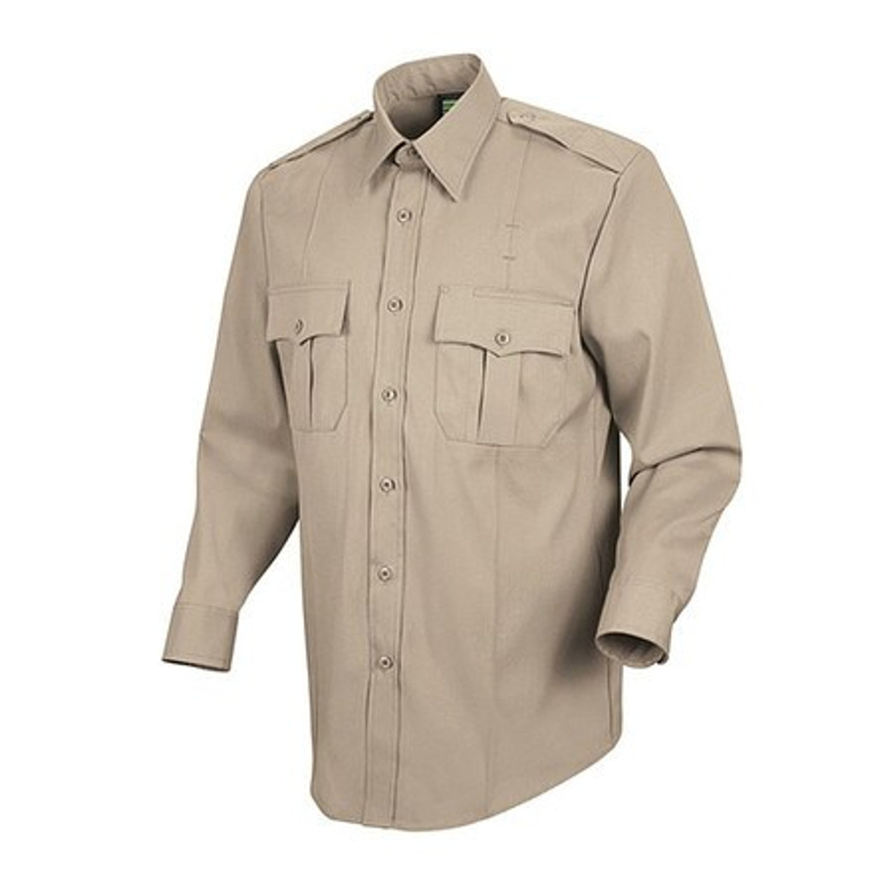HORACE SMALL HS1115 16532 203ST M L/S SILV TAN NEW DIM SHRT