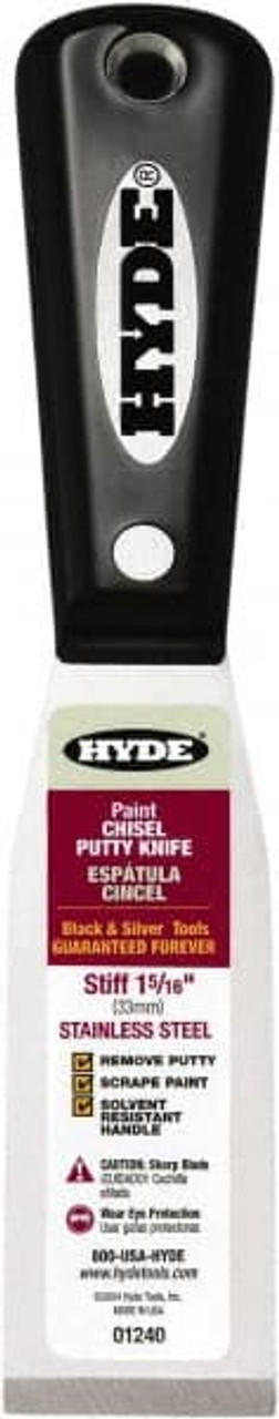 HYDE TOOLS 01240 1-5/16" WIDE CHISEL EDGE BLADE STAINLESS