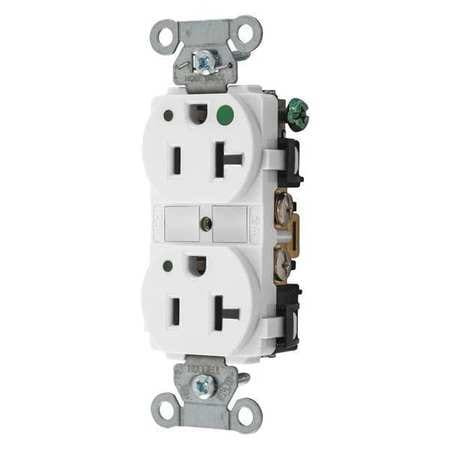 BRYANT 8300HBWL RECEPTACLE WHT 20A NYLON 1.0 HP 2 POLES