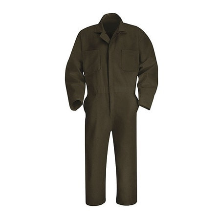 RED KAP CT10BN LN 48 MNS L/S BROWN ACTION BACK