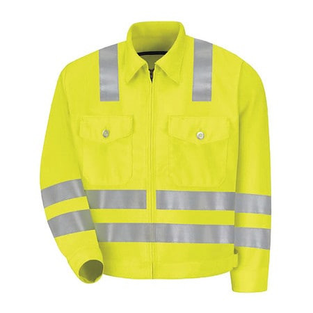 RED KAP JY32HV RG 54 ZI/ZO IKE JACKET HI-VIZ