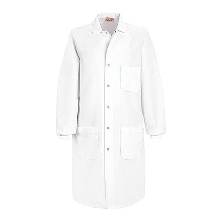 RED KAP KP70WH RG XL UNISEX WHITE 80/20 LAB COAT W/KNIT