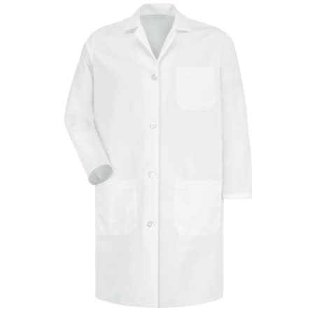 RED KAP KT33WH RG M WMNS WHITE STAFF COAT HAND VENTS