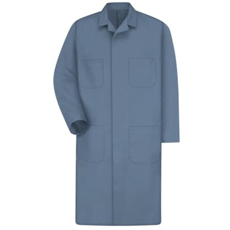 RED KAP KT30PB RG 52 MENS POST BLU SHOP COAT 65/35 TWILL