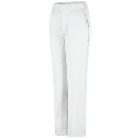 RED KAP PT59WH 16 28 WMNS WHITE HALF ELASTIC PANT