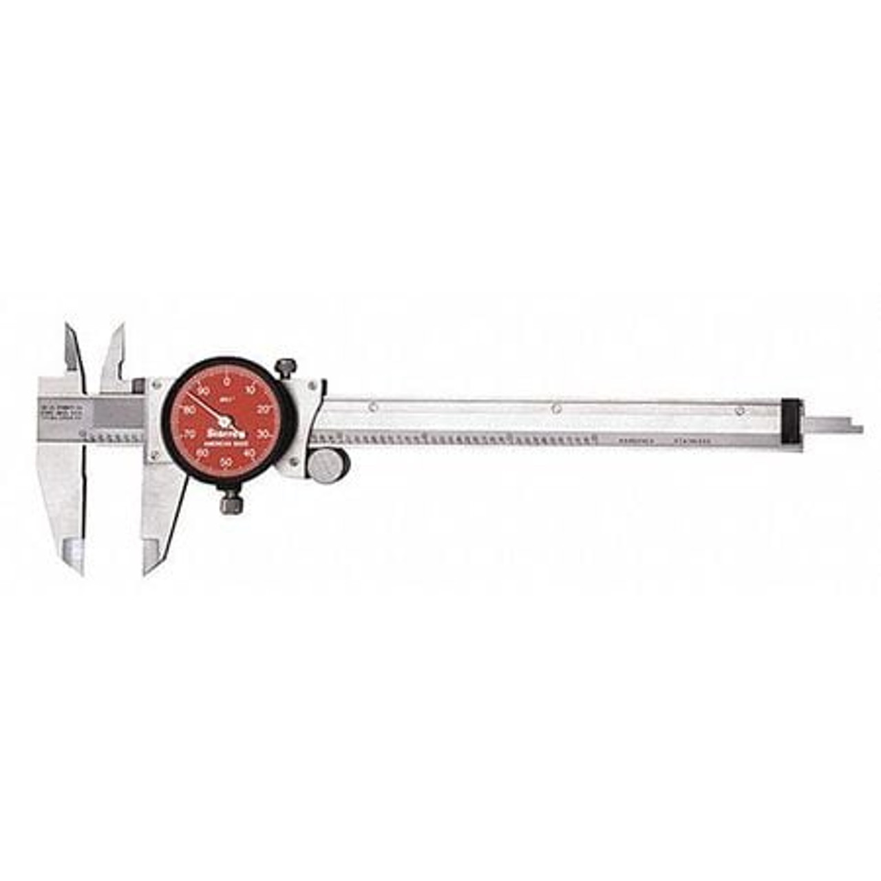 STARRETT R120A-6 DIAL CALIPER- RED DIAL- 0-6" - ALT NUMBE