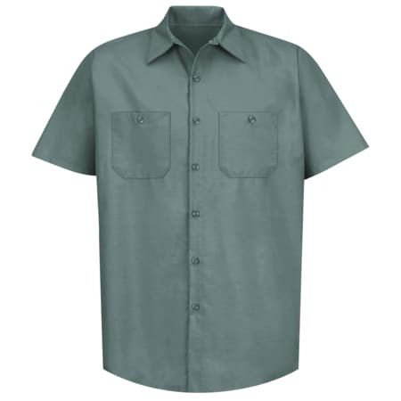 RED KAP SP24LG SS 6XL MENS SS LT GREEN POPLIN WORK SHIRT 6XL