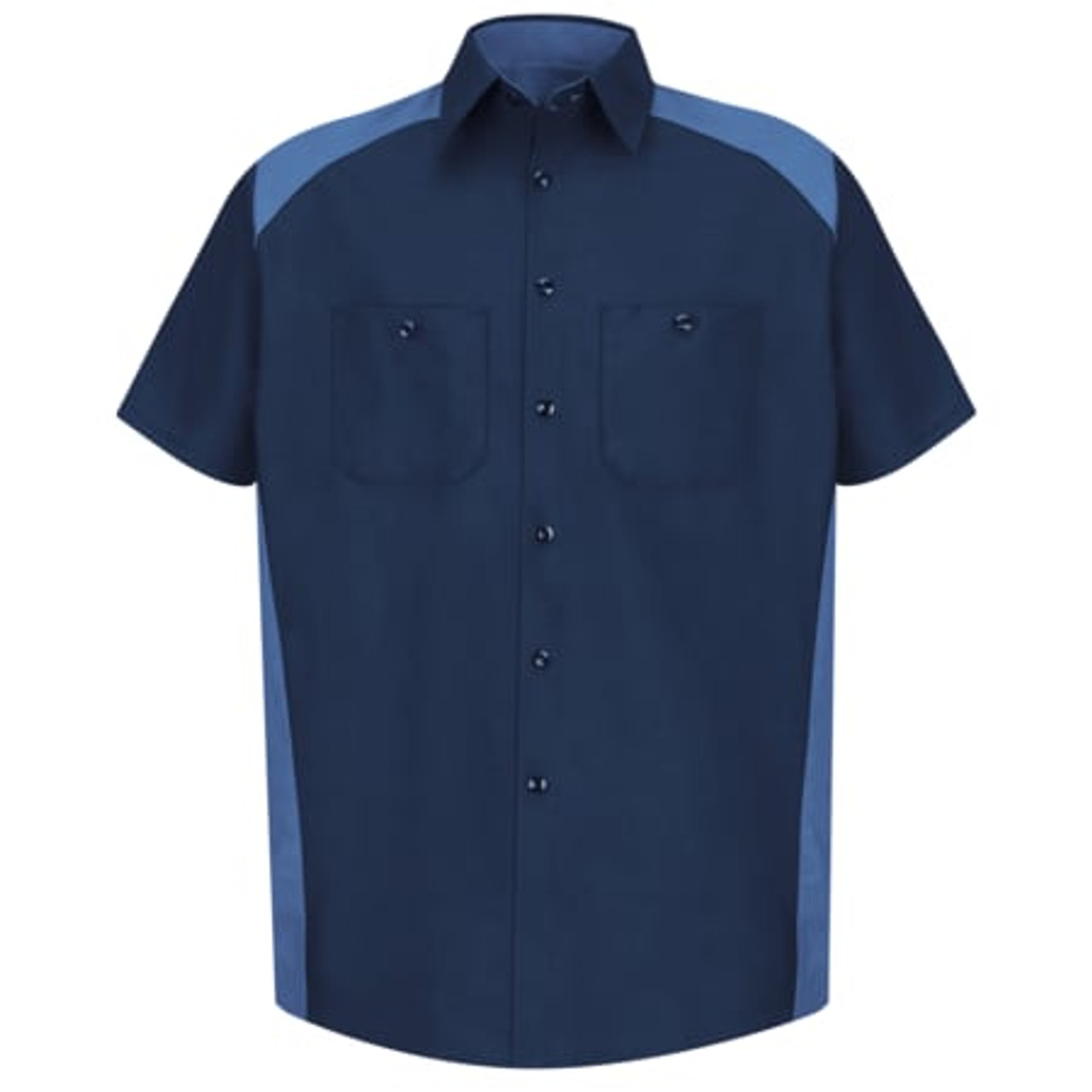RED KAP SP28NP SS XXL MNS SS MOTORSPORTS SHIRT - NV/PB XXL