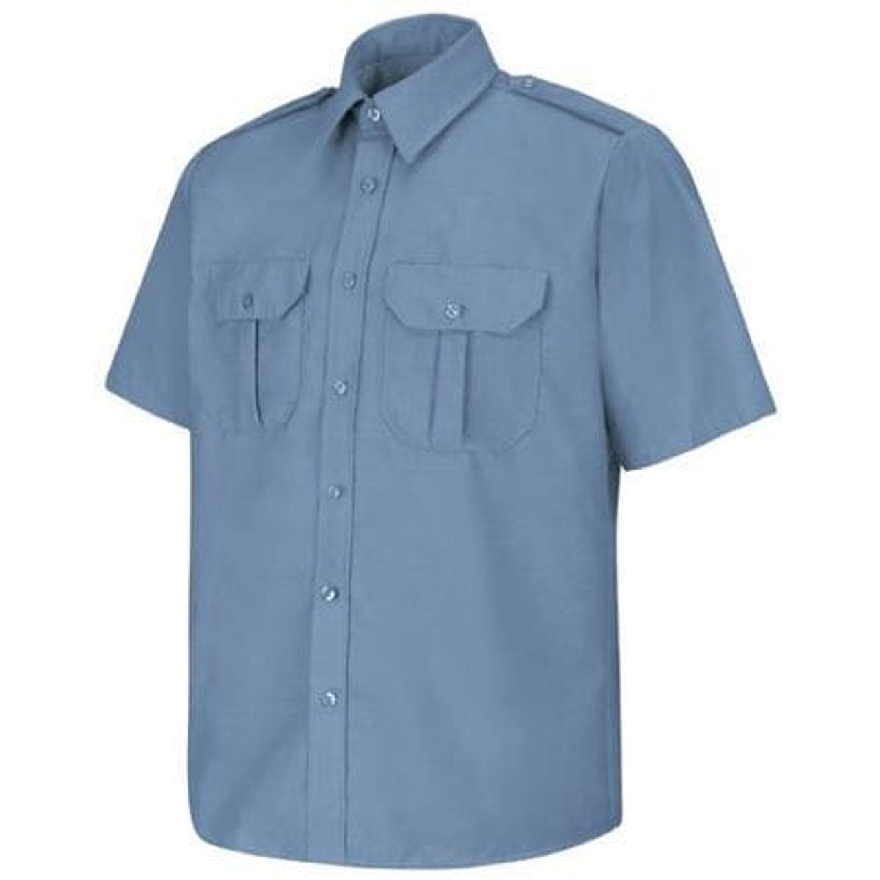 HORACE SMALL SP66MB SSLXL MENS SS MED BLUE SEC SHR EPAULETS