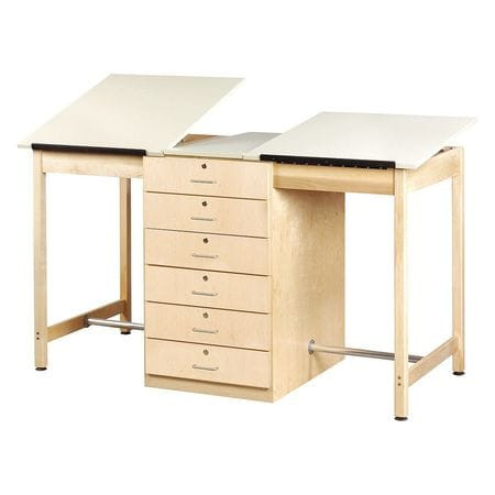DIVERSIFIED WOODCRAFTS, INC. DT-80A TWO STATION DRFTNG/ART TABLE