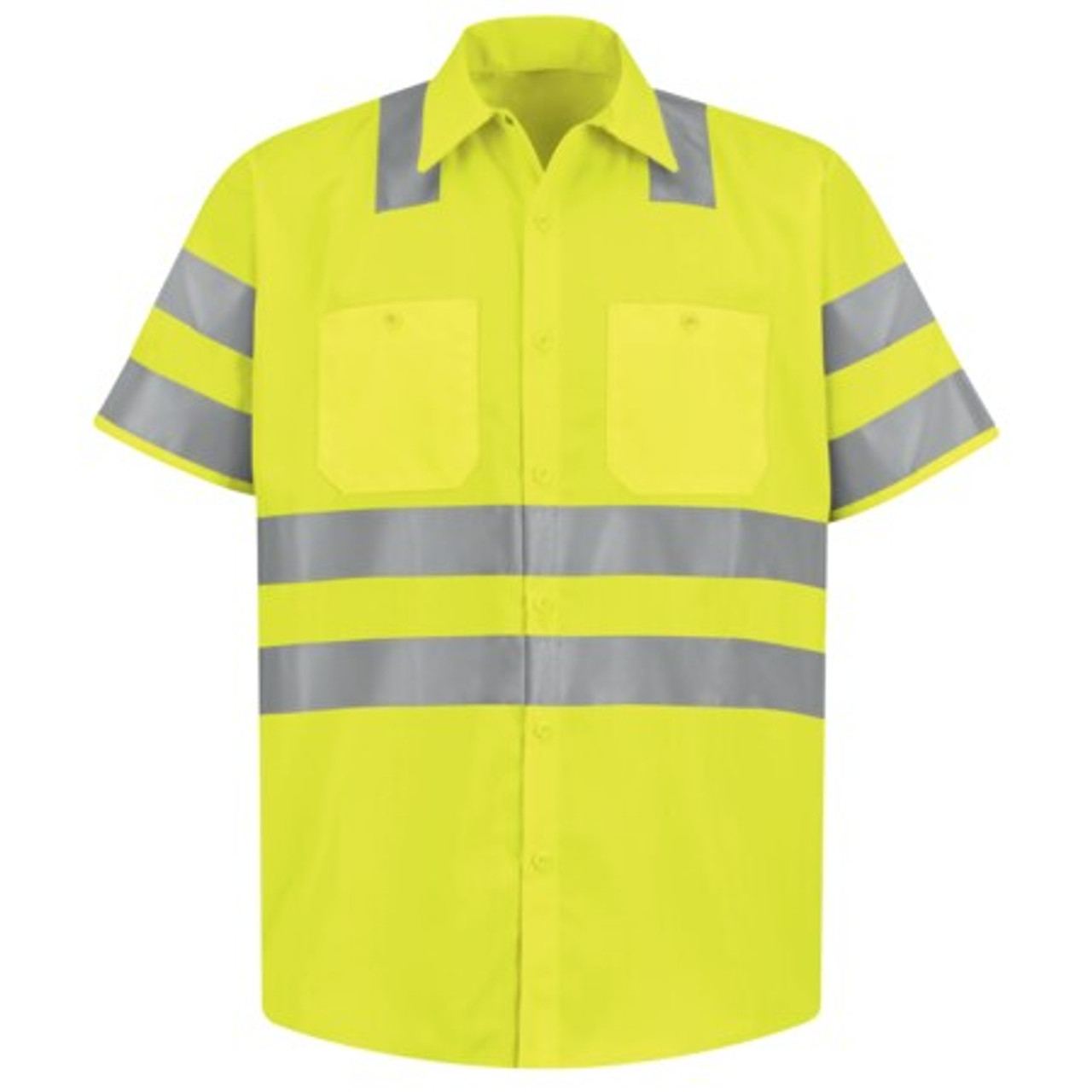 RED KAP SS24AB SS 4XL SS HI-VIZ WORKSHIRT - ANSI CLASS 3 4XL