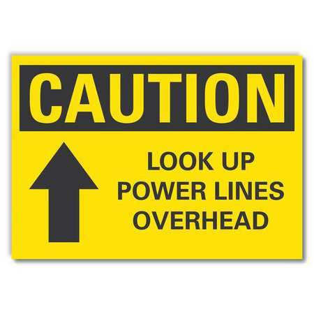 LYLE LCU3-0122-RD_5x3.5 SIGN SELF-ADHESIVE VINYL 3-1/2 IN H
