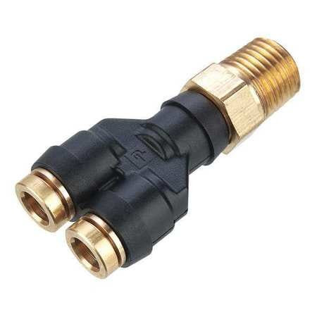 PARKER 368PTC-4-2 MALE Y CONNECTOR 1/4 IN TUBE 1.96 IN L