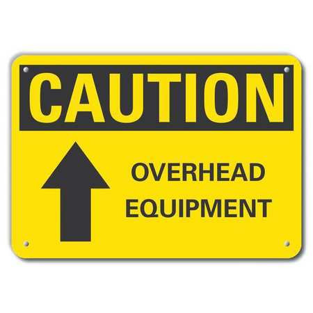 LYLE LCU3-0123-RA_14x10 CAUTION SIGN RECYCLED ALUMINUM 10 IN H