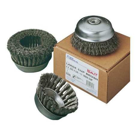 UNITED ABRASIVES-SAIT 06551 CRIMP CP WIRE BRUSH 4X.020CS 5/8-11