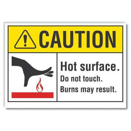 LYLE LCU3-0100-RD_14x10 CAUTION SIGN SELF-ADHESIVE VINYL 10 IN H