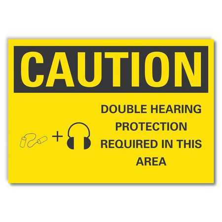 LYLE LCU3-0155-RD_5x3.5 SIGN SELF-ADHESIVE VINYL 3-1/2 IN H