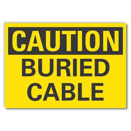 LYLE LCU3-0214-RD_5x3.5 SIGN SELF-ADHESIVE VINYL 3-1/2 IN H