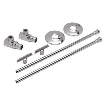 ZURN INDUSTRIES Z8802-XL-LRLK-PC SUPPLY STOP CHROME 1/2 IN PIPE DIA.