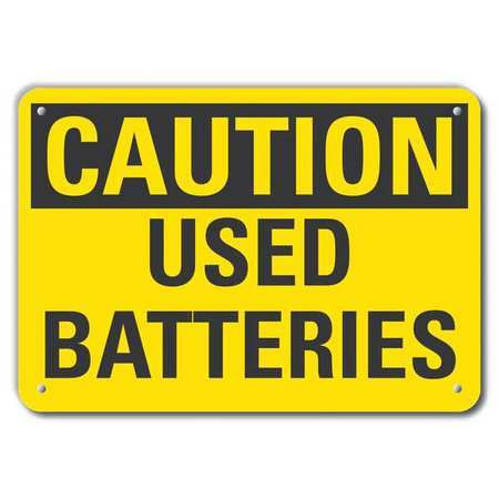 LYLE LCU3-0233-RA_14x10 CAUTION SIGN RECYCLED ALUMINUM 10 IN H