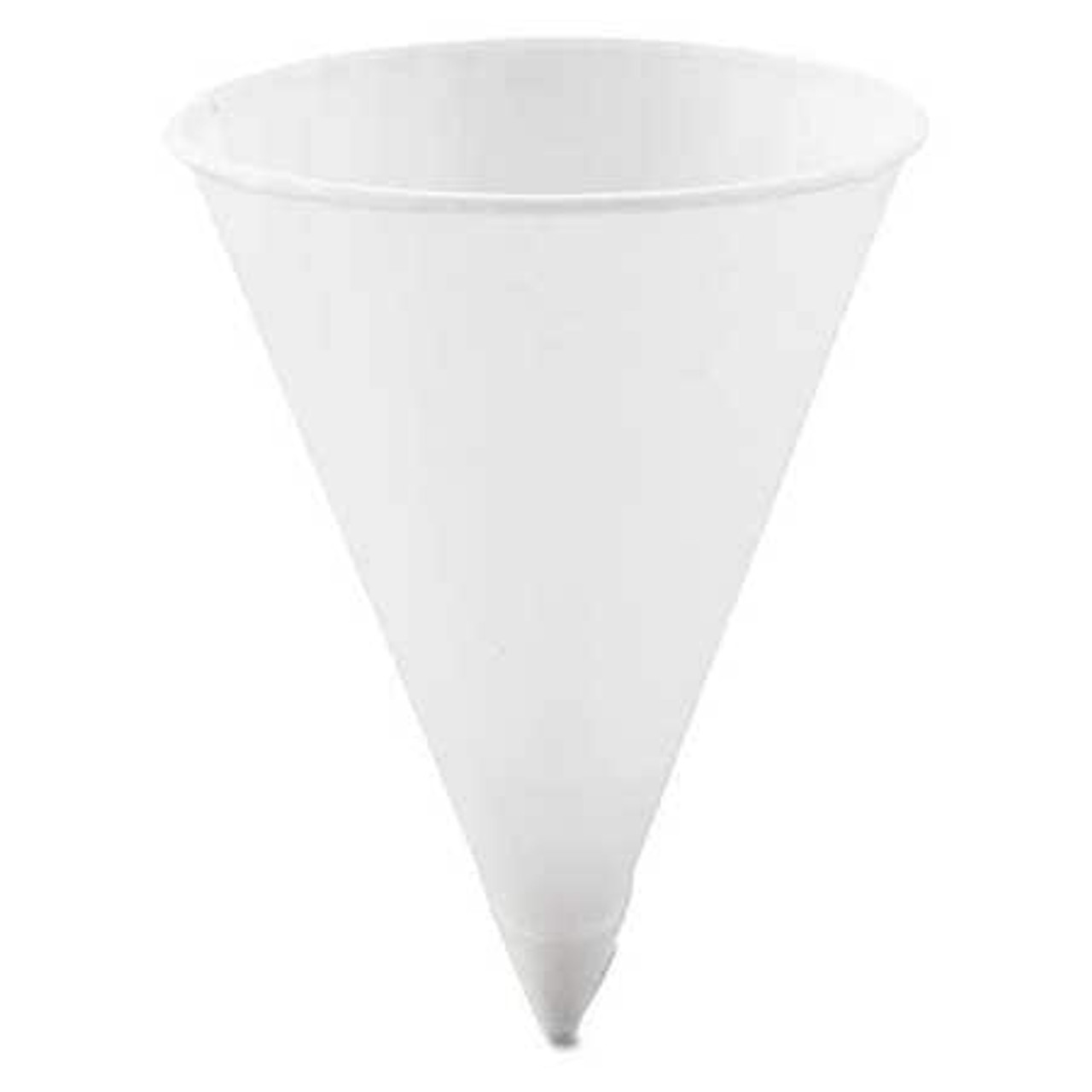 SOLO CUP COMPANY SCC 42R DISPOSABLE CONE CUP,4 1/4OZ,WHITE,PK5000