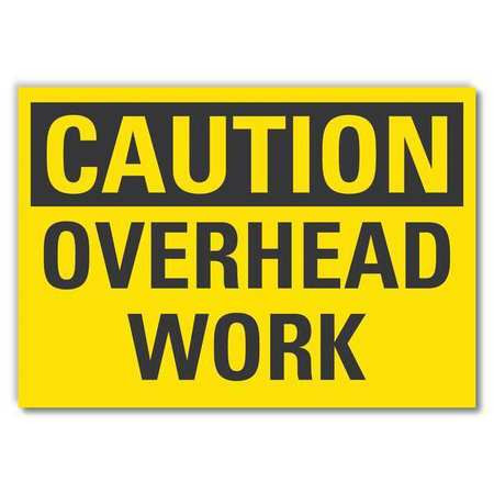 LYLE LCU3-0226-RD_7x5 CAUTION SIGN SELF-ADHESIVE VINYL 5 IN H