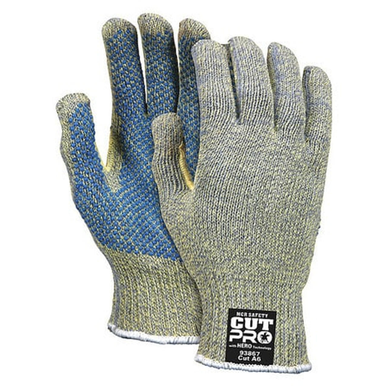 MCR SAFETY 93867M CUT RESISTANT GLOVES, KEVLAR/STEEL, MEDI MCR SAFETY 93867M CUT RESISTANT GLOVES, KEVLAR/STEEL, MEDI