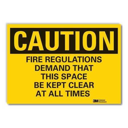 LYLE LCU3-0461-RD_10x7 CAUTION SIGN 7 IN H VINYL