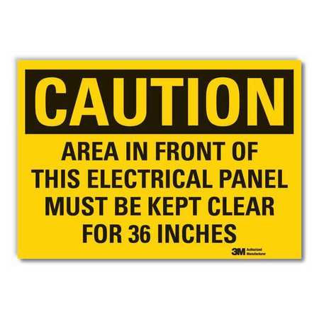 LYLE LCU3-0466-RD_7x5 CAUTION SIGN 5 IN H VINYL