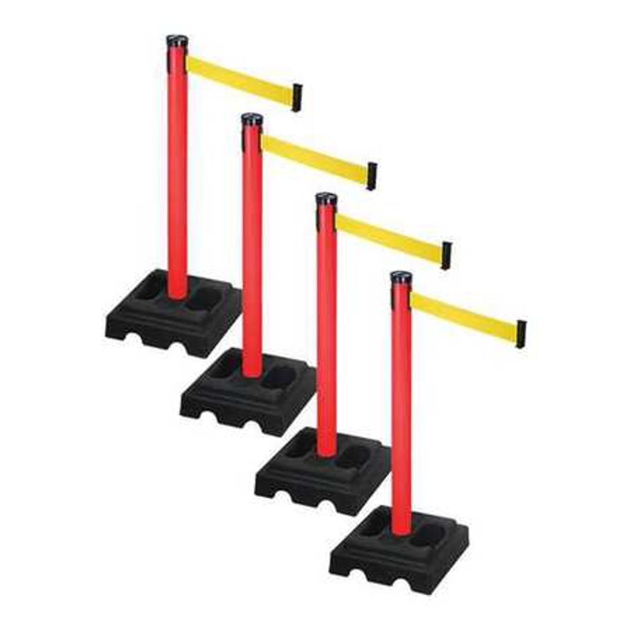 RETRACTA-BELT PSBA302PRD-YW BARRIER SYSTEMS POST RED 10 FT BELT