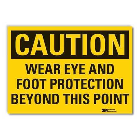 LYLE LCU3-0403-RD_10x7 CAUTION SIGN 7 IN H VINYL