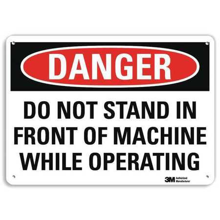 LYLE U3-1361-NP_14X10 DANGER SIGN 14 W X 10 H 0.055 THICK