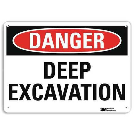 LYLE U3-1290-NP_14X10 DANGER SIGN 14 W X 10 H 0.055 THICK