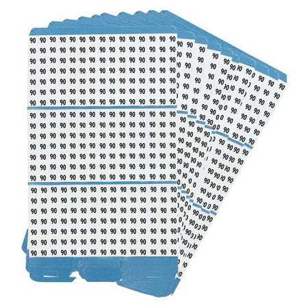 BRADY SPC ABSORBENTS PWM-90 PORTA-PACK WIRE MARKERS 90 BLK/WHT PK10