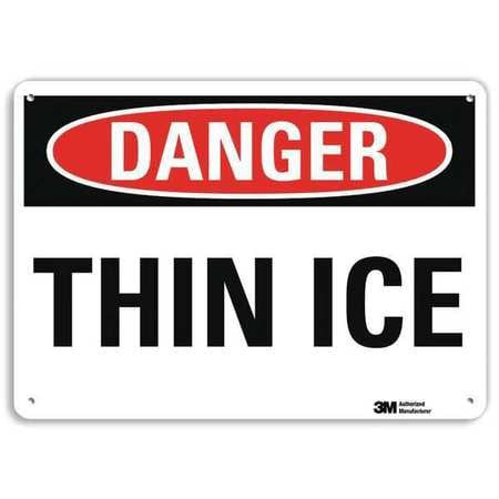 LYLE U3-2002-NP_14X10 DANGER SIGN 14 W X 10 H 0.055 THICK