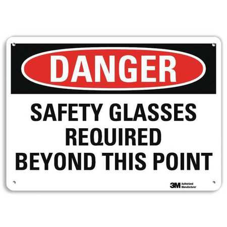 LYLE U3-1968-NP_14X10 DANGER SIGN 14 W X 10 H 0.055 THICK
