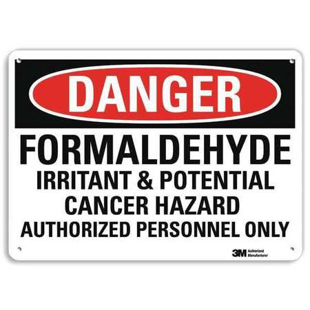 LYLE U3-1517-NP_14X10 DANGER SIGN 14 W X 10 H 0.055 THICK