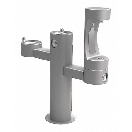 ELKAY LK4430BF1LGRY ELKAY OUTDOOR EZH2O LOWER BOTTLE FILLING