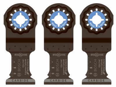 BOSCH POWER TOOLS OSL114C-3 STARLOCK PLUNGE CUT BLADE, CARBIDE, 1.25