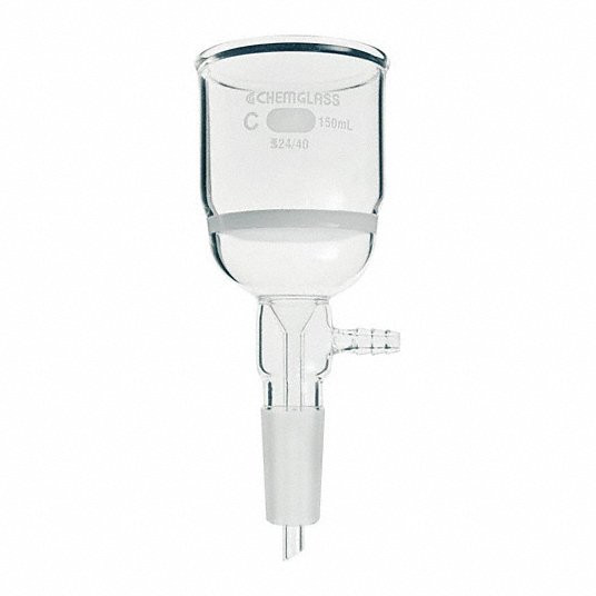 CHEMGLASS CG-1406-08 BUCHNER FUNNEL 60ML MEDIUM FRIT