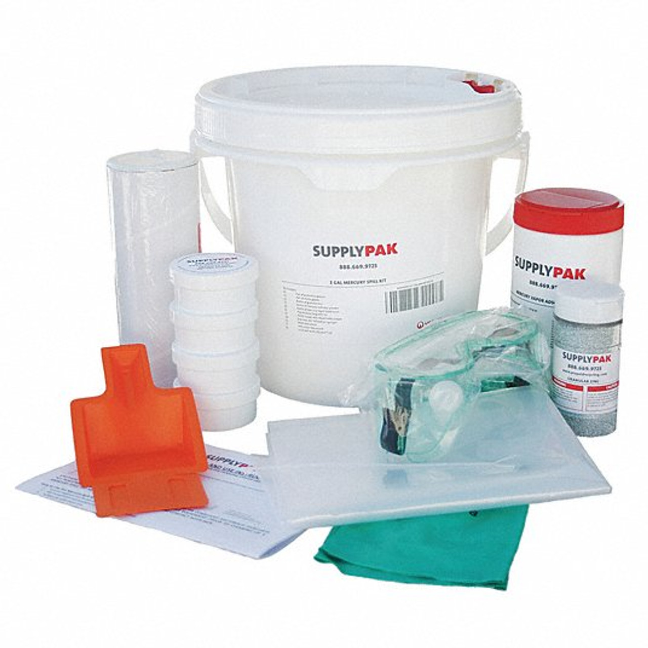 RECYCLEPAK SUPPLY-225-SWS 2 GAL MERCURY SPILL KIT