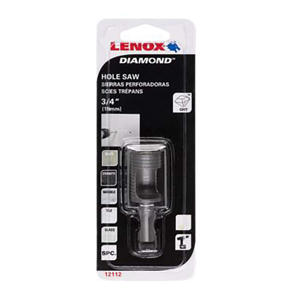 IRWIN 1211212DGDS SAW HOLE 3/4 14.3MM 12DG