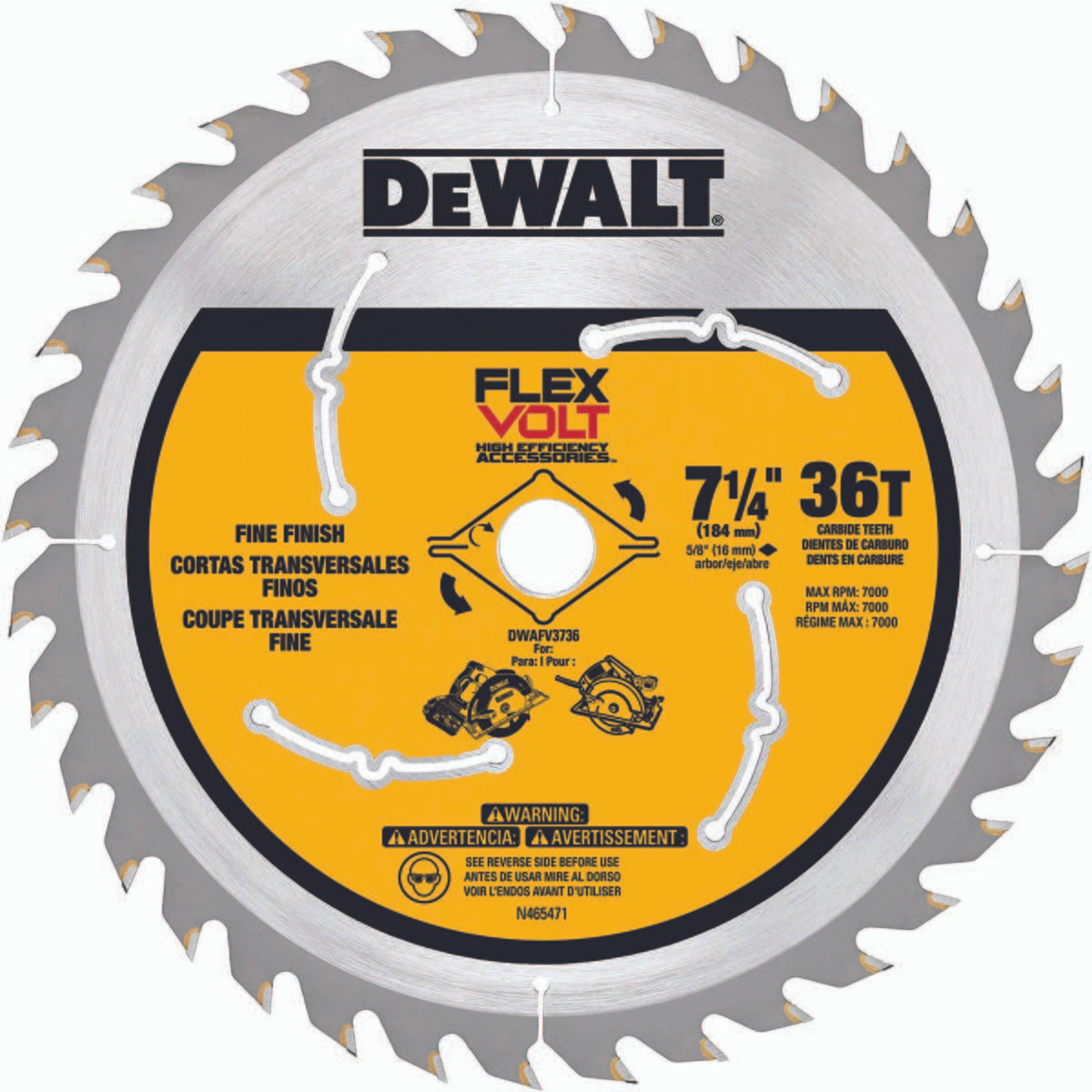 DEWALT TOOLS DWAFV3736 CIRCULAR SAW BLADE