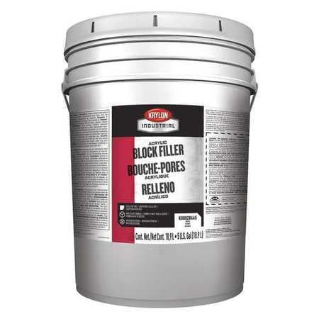 KRYLON PRODUCTS K000Z8465-20 BLOCK FILLER WHT GLOSS FINISH 5 GAL SZ