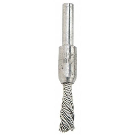 PFERD 83108 1/4" DIAM STEEL KNOTTED END BRUSH