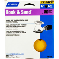 NORTON 07660701636 DISC SANDNG HK/LP 80G 25PK 6IN