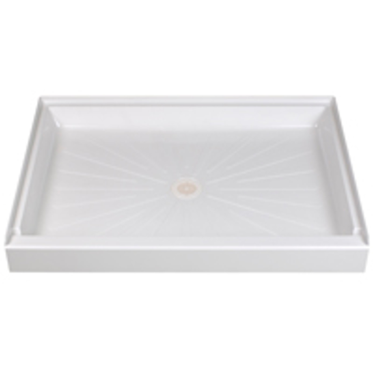 E.L. MUSTEE  SONS INC 3448M FLOOR SHOWER RECT WHT 34X48IN